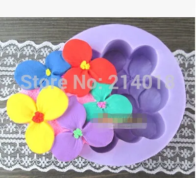 PRZY  leaf /Clover modelling silicone 3D soap mold  Cake decoration mold fondant mold manual Handmade soap mold