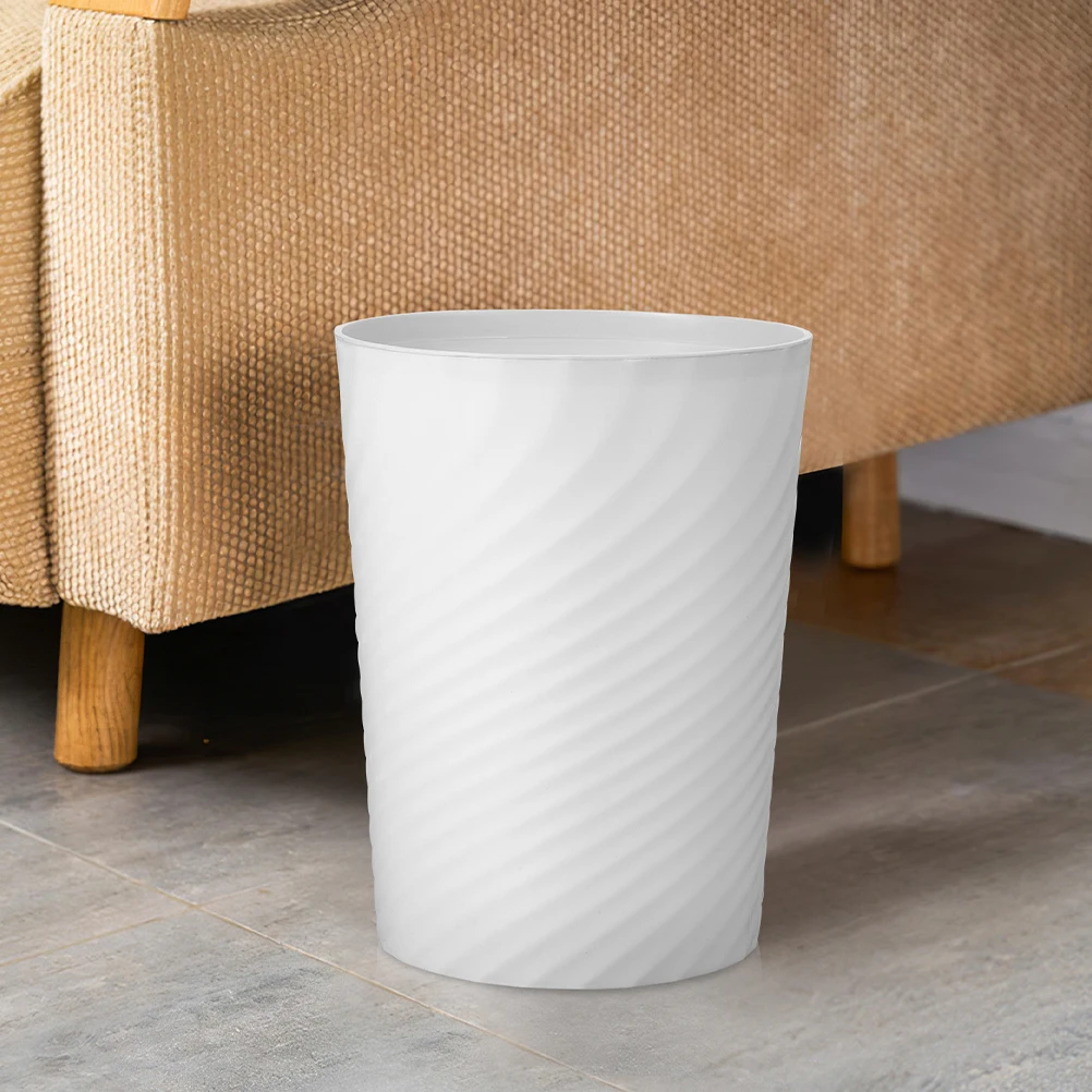 

Plastic Trash Can No Lid Garbage Bucket Bathroom Bedroom Kitchen Portable Garbage Container Household Wastebasket Large Opening