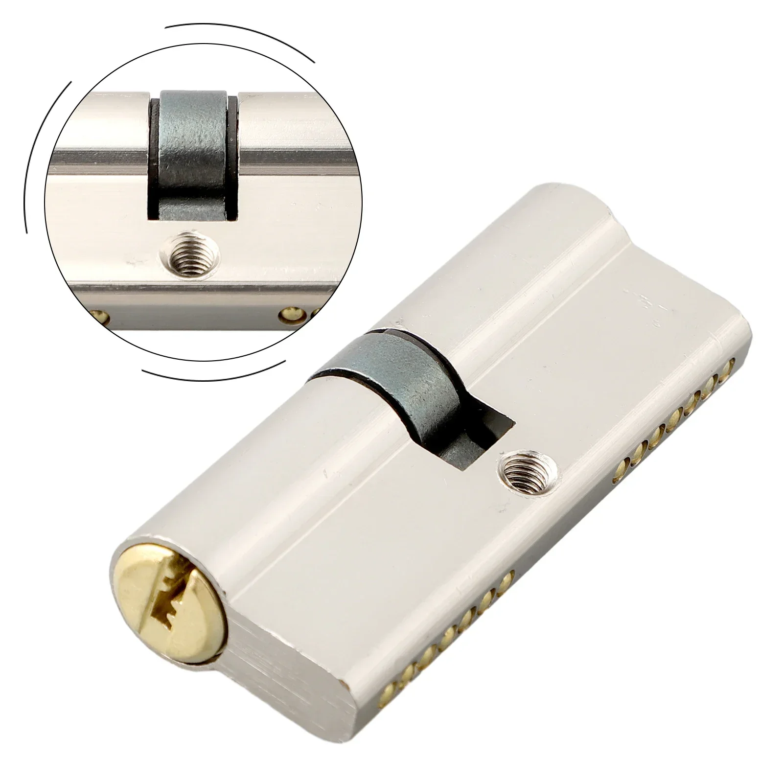 1 Set serratura a cilindro per porta con 3 chiavi serratura antifurto antifurto serratura per porta a cilindro per camera da letto di sicurezza domestica