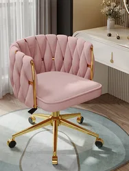 Fauteuil rotatif nordique avec dossier, tabouret d'habillage, chaises de maquillage, meubles de chambre à coucher, maison et salon, personnalisé