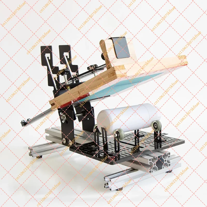 

Φ1.3-27CM Adjustable Curved Screen Printing Machine, Manual Cylindrical Printer for Cups Bottles Tubes