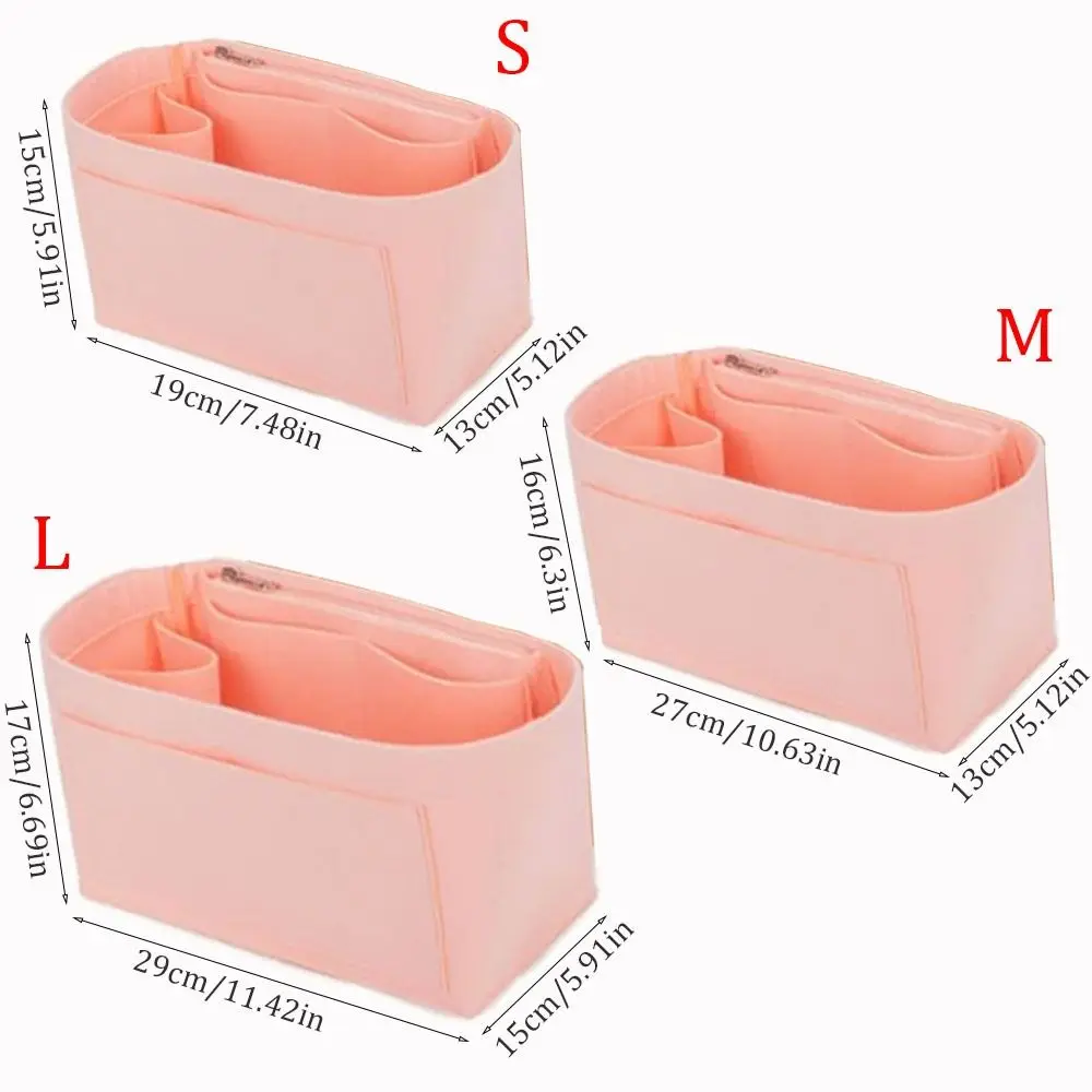 Dustproof Felt Liner for Longchamp Bag Felt Insert Liner Purse Organiser Pouch Handbag Tote Internal Organizer Bag with Pockets image 4