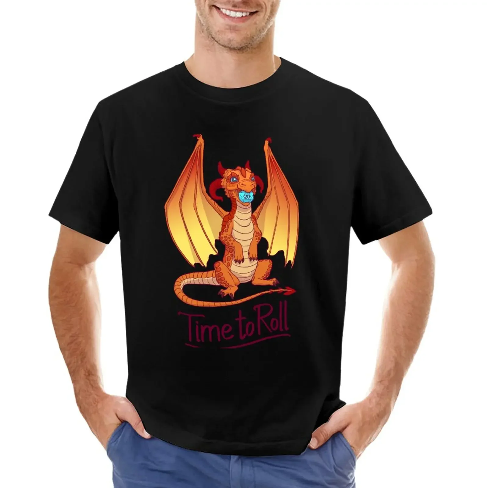 

Fire dragon T-Shirt vintage summer clothes t shirts for men pack