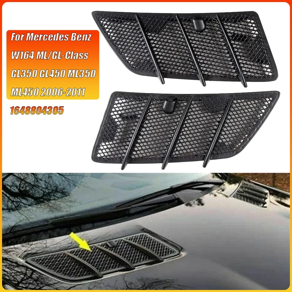 

Воздухозаборник капота, решетка капота, верхняя решетка, вентиляционное отверстие для Mercedes Benz W164 ML/GL-Class GL350 GL450 ML350 ML450 2006-2011 1648804305