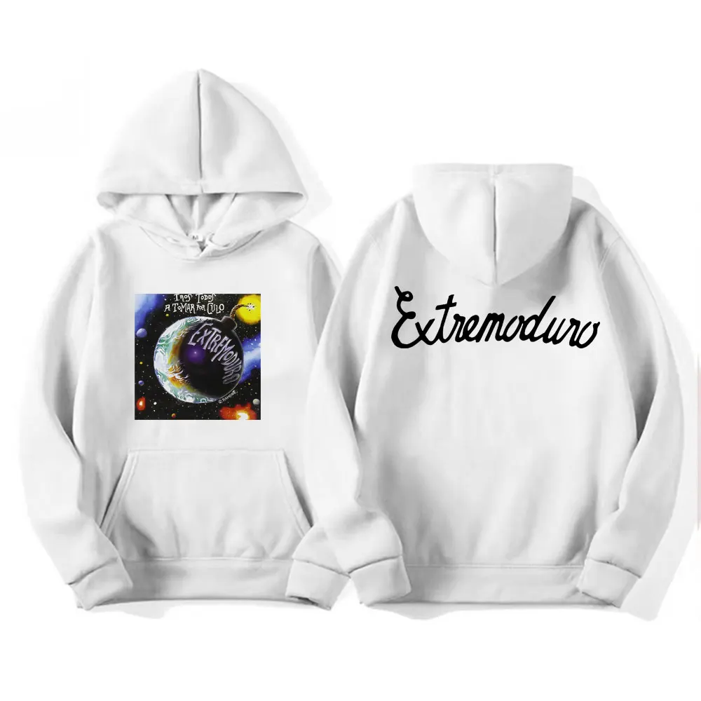 

Рок-группа EXTREMODURO с турным принтом в стиле хип-хоп, высококачественная повседневная свободная толстовка с капюшоном для взрослых и мужчин, спортивный пуловер с длинными рукавами