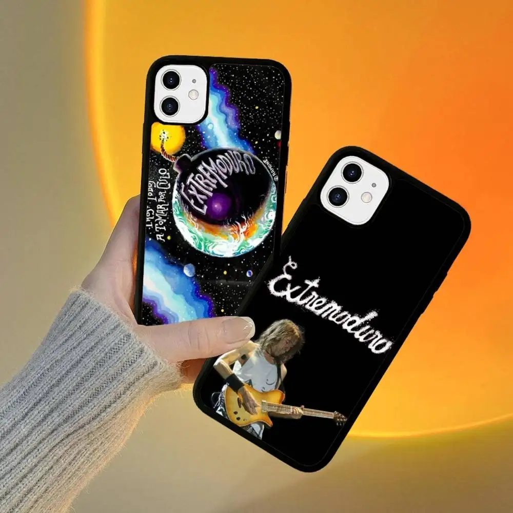 

Raw Spanish Rock Band E-Extremoduro PC+TPU Phone Case For IPhone 17 16 15 14 13 12 11 Pro Max Plus Kawaii Cartoon Cover