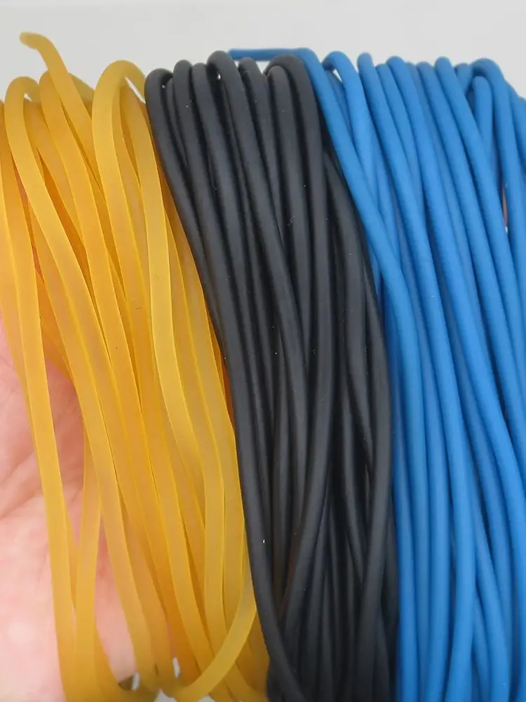 1,2 mm 1,4 1,6 2,0 2,2 2,4 2,5 mm rubber massief elastische rubberen lijn 500g rubberen lijn voor het vissen traditioneel niveau rond - afbeelding 1
