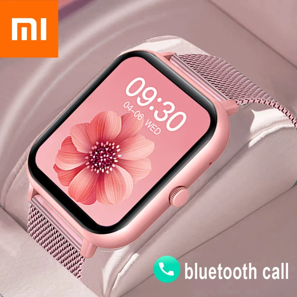 

Xiaomi Call Smart Watch Women Custom Dial Smartwatch For Android IOS Waterproof Bluetooth Music Watches Touch Bracelet Clock