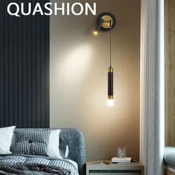 LED Wall Lamp Nordic Creative Bedside Reading Lamps Indoor Livingroom Study Adjustable Lighting Sconces Home Decor Wall Lights