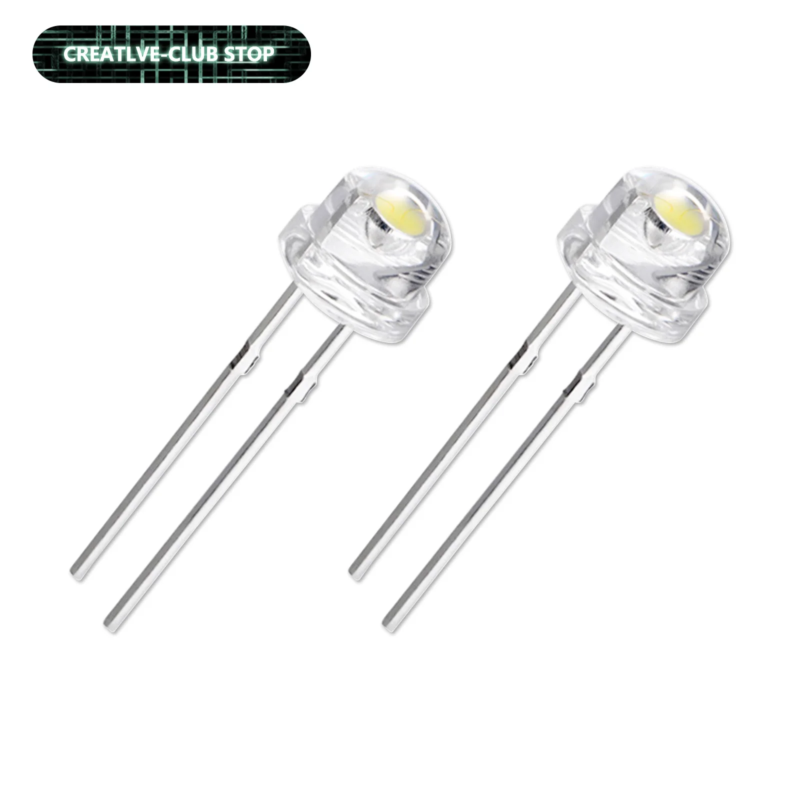 

10pcs 30pcs 60pcs 120pcs Warm White Cold White 5mm F5 Straw Hat LED Chandelier Crystal Lamp Beads 0.5W Light Emitting Diodes DIY