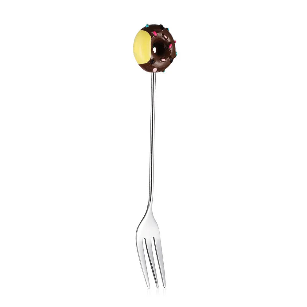 

Creative Fashion Dessert Cake Coffeeware Sugar Kitchen Tool Stirring Spoon Coffee Spoon Fruit Fork Teaspoon