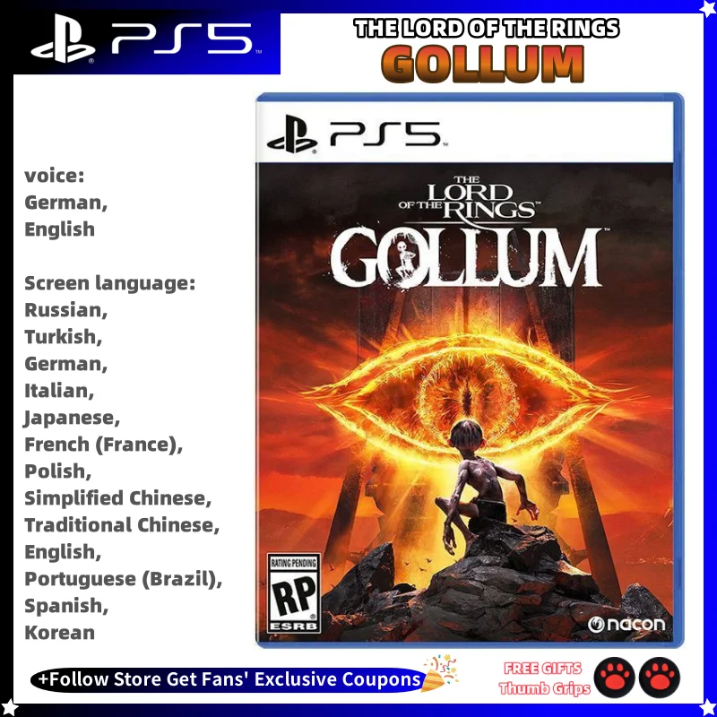 Sony Playstatio5 PS5 Genuine NEW Game CD The Lord of the Rings Gollum Playstation5 Game Card SONY Ps5 Games Gollum