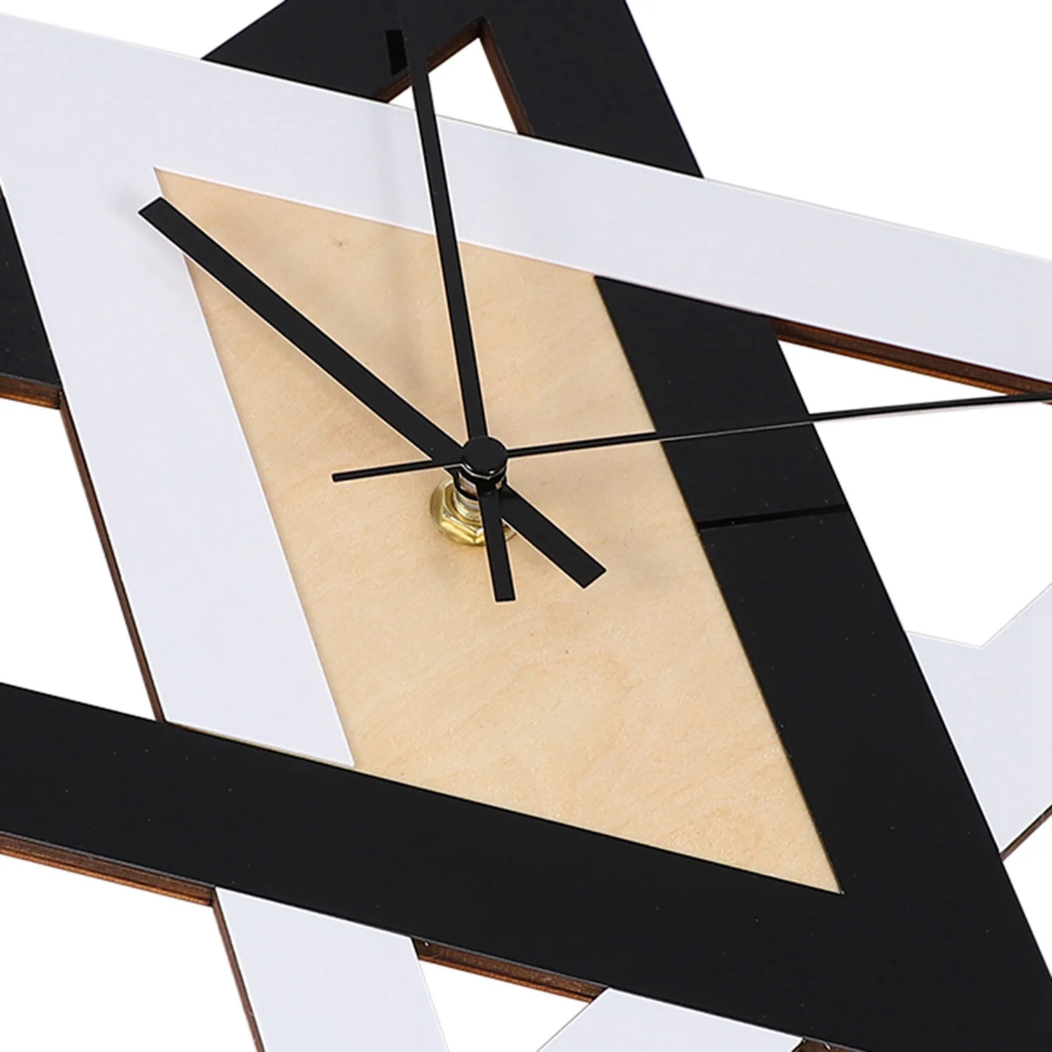 ABYK Nordic Persönlichkeit Schwarz Und Weiß Kreative Wanduhr Vintage Stumm Minimalistischen Dekorative Uhr