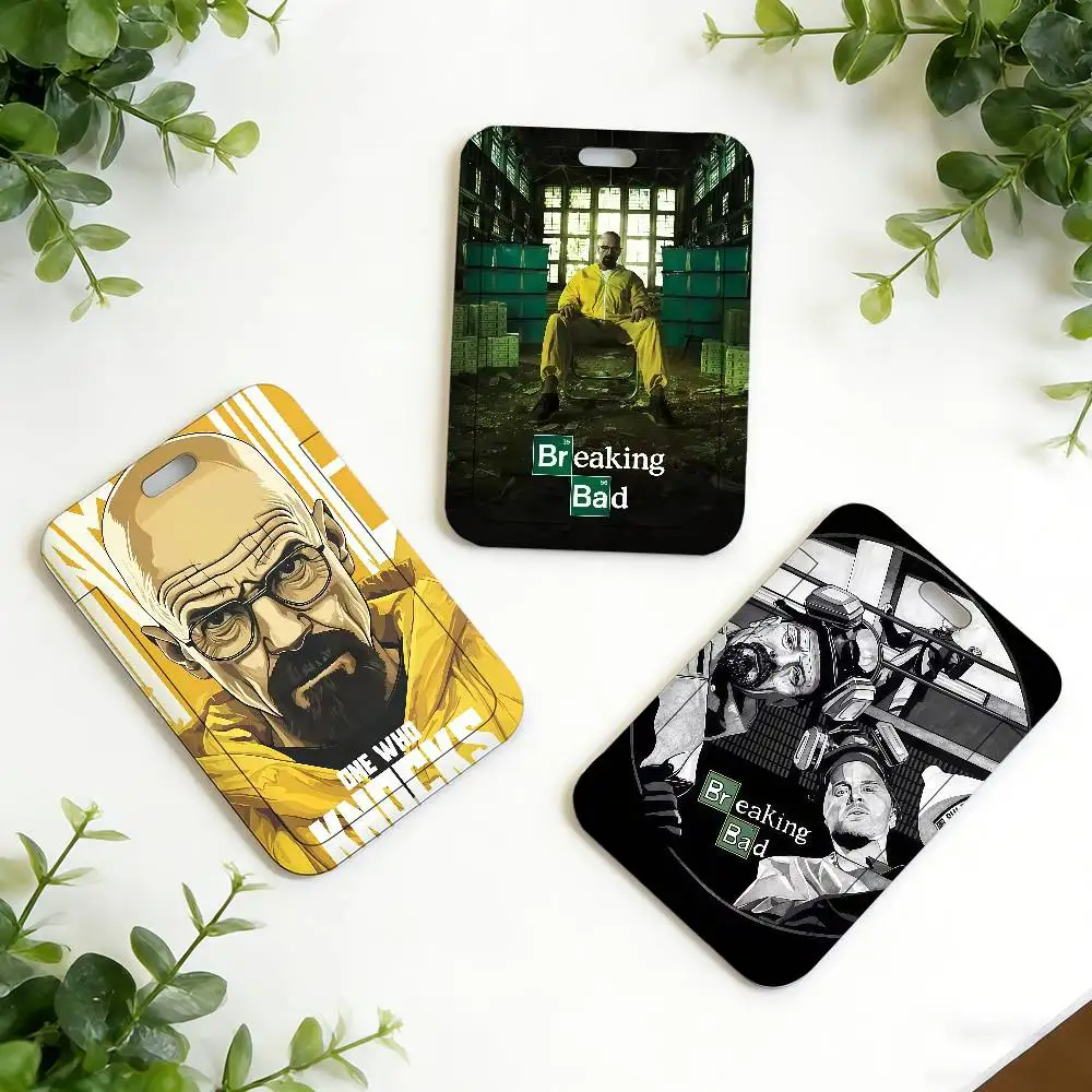 B-breaking Bad TV ID Card Holder Neck Strap Pendant Door Holder Lanyards Keychain Work Credential Case Gift