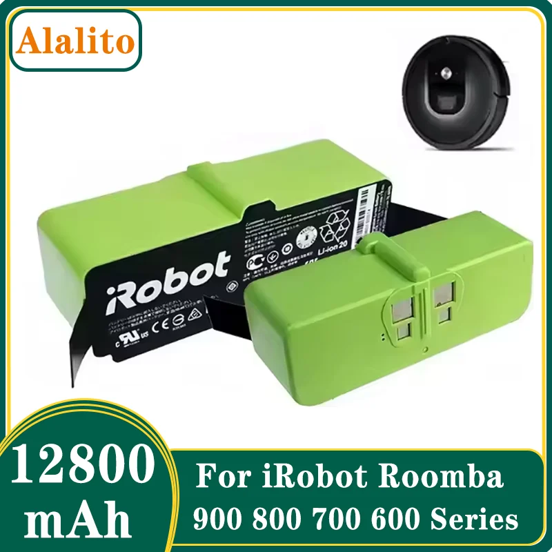 12800 mAh Lithium-Ionen-Akku für iRobot Roomba Cleaner 900 800 700 600 Serie 960 980 981 965 895 695 692 690 680 675 890 860