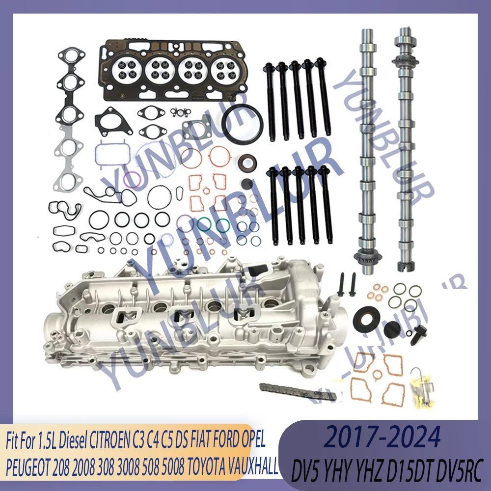 

8MM Camshaft Housing 44t Chain Kit Full Gasket Bolt Set Fit 1.5 L Diesel DV5 18-22 For CITROEN DS FORD OPEL PEUGEOT VAUXHALL