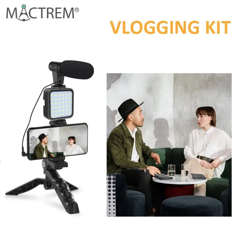 Mactrem vlog video dedizierte Artefakt mobile Live-Streaming-Kamera halter Stativ Schönheit Füll licht Mikrofon Internet Promi