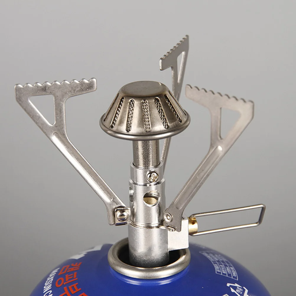 

Outdoor Stove Burner Grill Gas Equipment Folding Survival Camping Kitchen Torch Stainless Steel Pocket Light