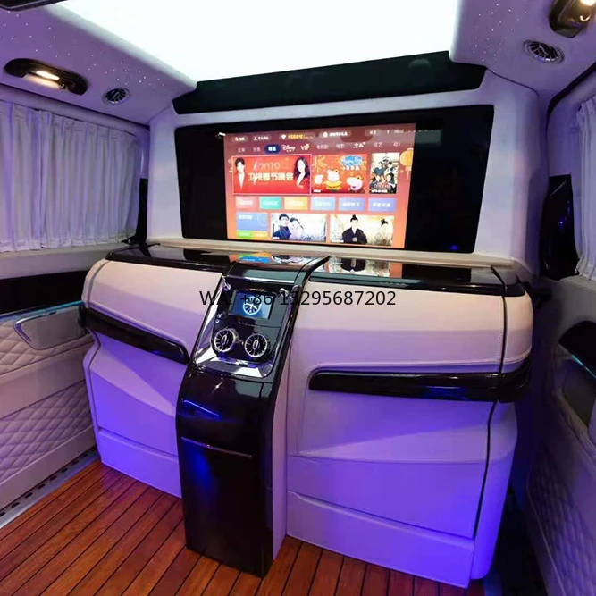 

VIP Van Custom Interior Accessories Car Luxury Minibus coach Hidden bar Jumping Seat for V Class VITO Metris