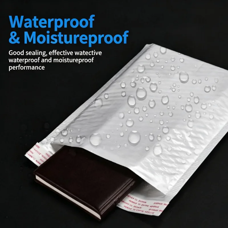 50pcs White Bubble Envelopes Thicken Waterproof  Shockproof Bubble Mailers Shipping Envelope Bags Self Seal Packing Bag
