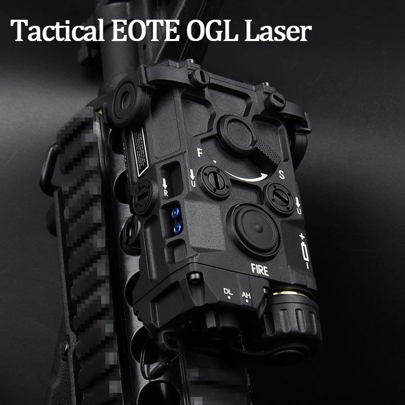 

EOTE Tactical Airsoft Nylon OGL Version Red Dot Green Blue IR Laser Indicator Weapon LED White Light Adjustable brightness PEQ15