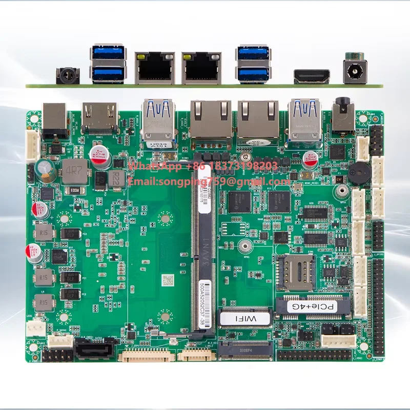 

Customizable 3.5-inch DC 12V Industrial Motherboard with I7-1355U 2RJ45 4USB3.0 6USB2.0 6COM(2*232/422/485) Ports