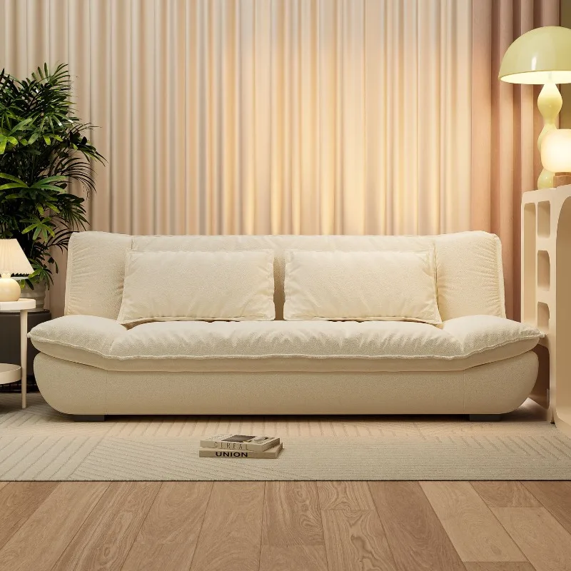 

Beige Luxury Living Room Sofas Aesthetic Italian Loveseat Recliner Bedroom Sofa Bed Lounge Lazy Schlafsofa Bett Furniture Home