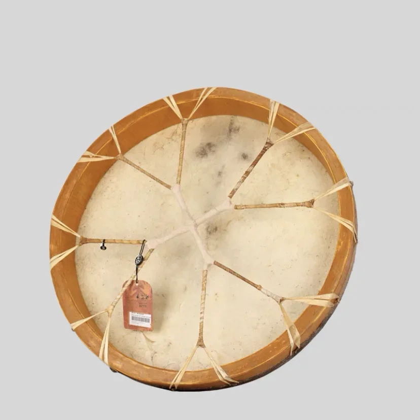 Ethnic Shaman Drum Sound Healing Yoga Meditation Leather Fur Frame Hand Drum Musical Instrument Handmade