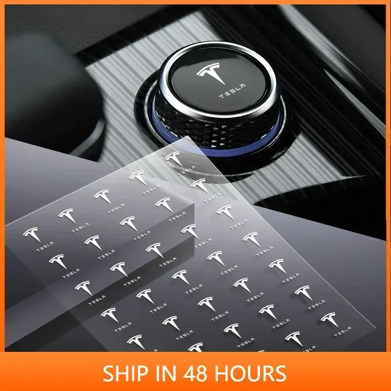

Car Interior Window Button Stickers Knob Decals Auto Accessories For Tesla model 3 model X Y style MODEL S ROADSTER 2021 logo