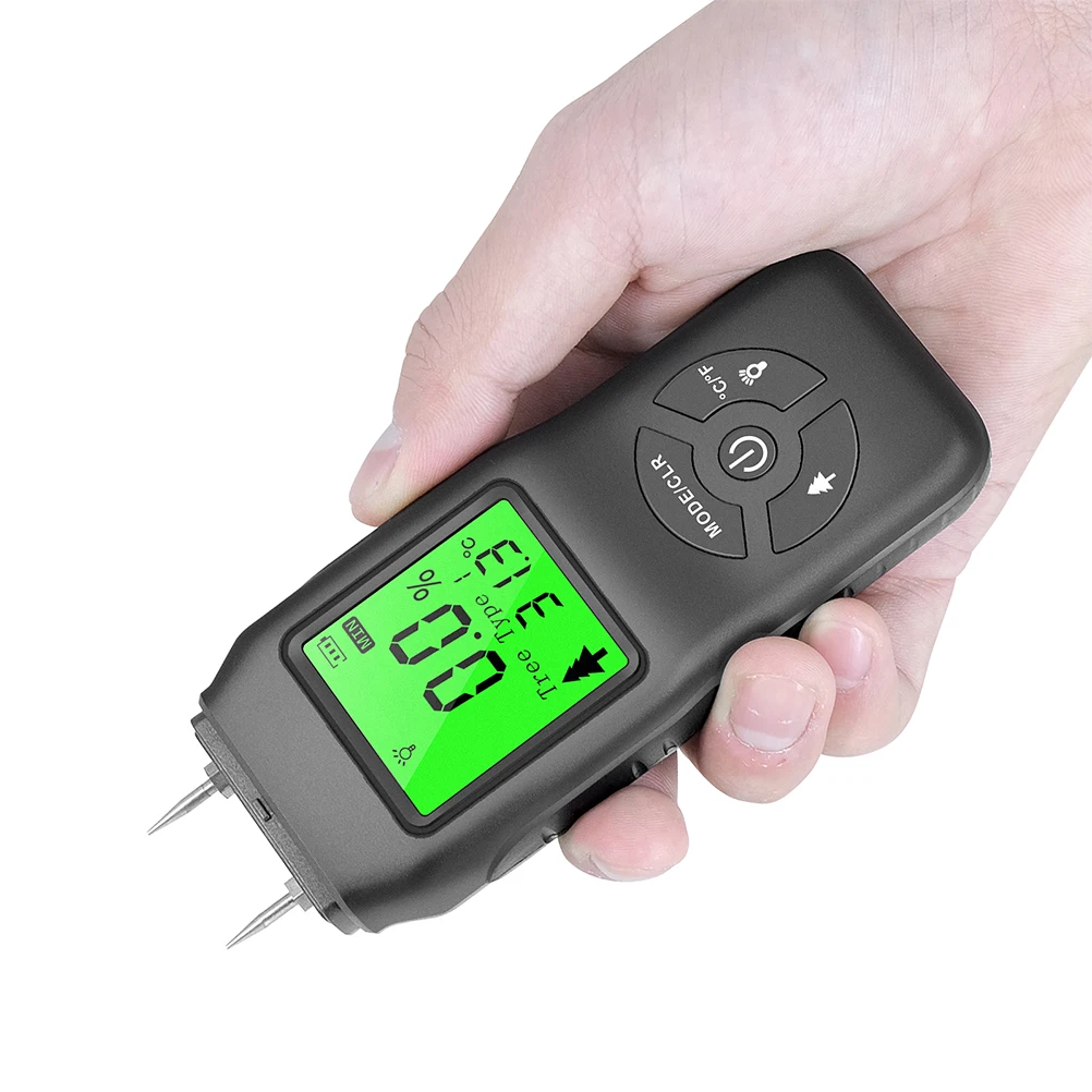 

Wood Moisture Meter Digital LCD Display Accurate Lightweight Moisture Tester Tool for Firewood Drywall Masonry Building