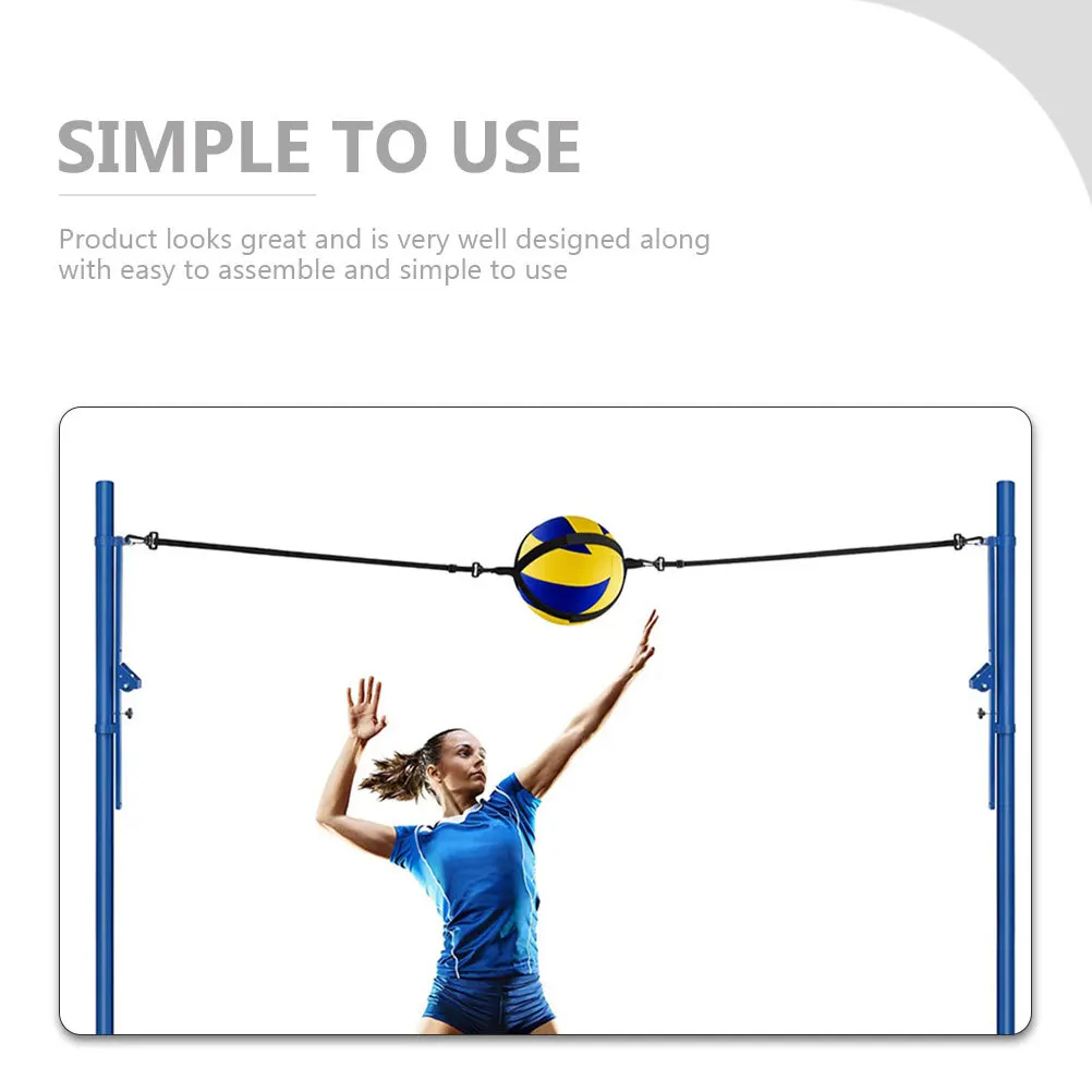 

2-комплектное мини-волейбольное тренировочное пособие, регулируемый тренировочный инструмент, спортивные упражнения в помещении для детей, развитие моторики, развлечения команды