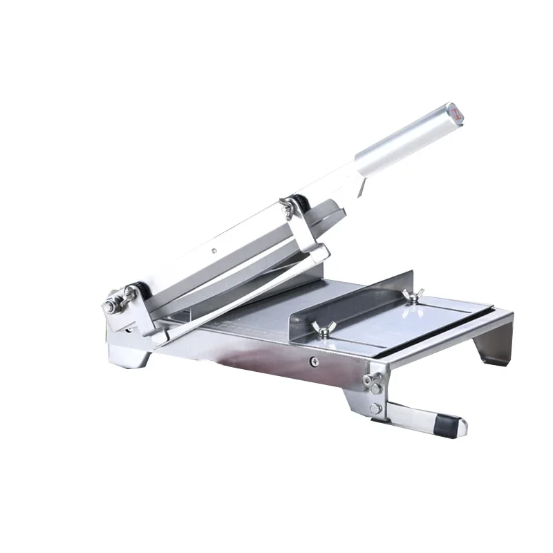 

Stainless Steel Bone Slicer Household Chicken Duck Fish And Sheep Bone Cutting Saw 13.5 Inch Meat Slicer Manual Cutting Machine