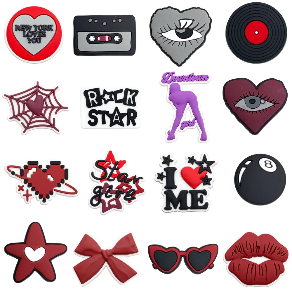 

Hot Selling Y2K Series Cartoon DIY Accessory Shoes Charms Pin for Crocs Flower Shoe Buckles Detachable Soft Rubber Shoes