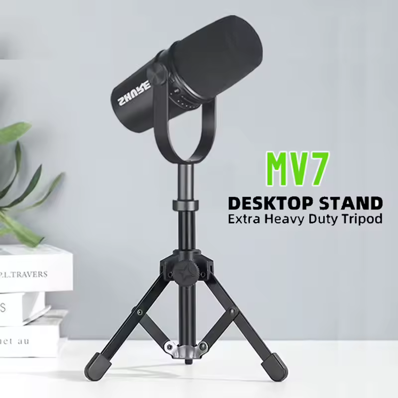 1PC מעמד מיקרופון מתכת חצובה סוגר עבור MV7 MV7X מקצועי קונדנסר מיקרופון ביתי קריוקי אולפן הקלטה