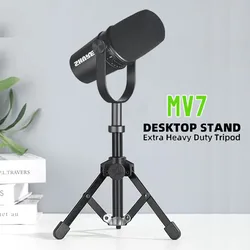 1PC Microphone Stand Metal Tripod Bracket For MV7 MV7X Professional Condenser Microphone Home Karaoke Studio Recording