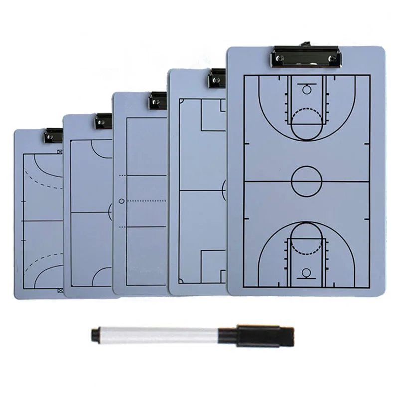 Basketball Tactical Board Football Training Game Coach Guidance Erasable Whiteboard Portable Tactical Demonstration Blackboard