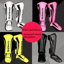 1 Pay Muay Thai leg guard Sanda fighting with foot back shin guard boxing thick fighting guard ankle Taekwondo leg guard plate