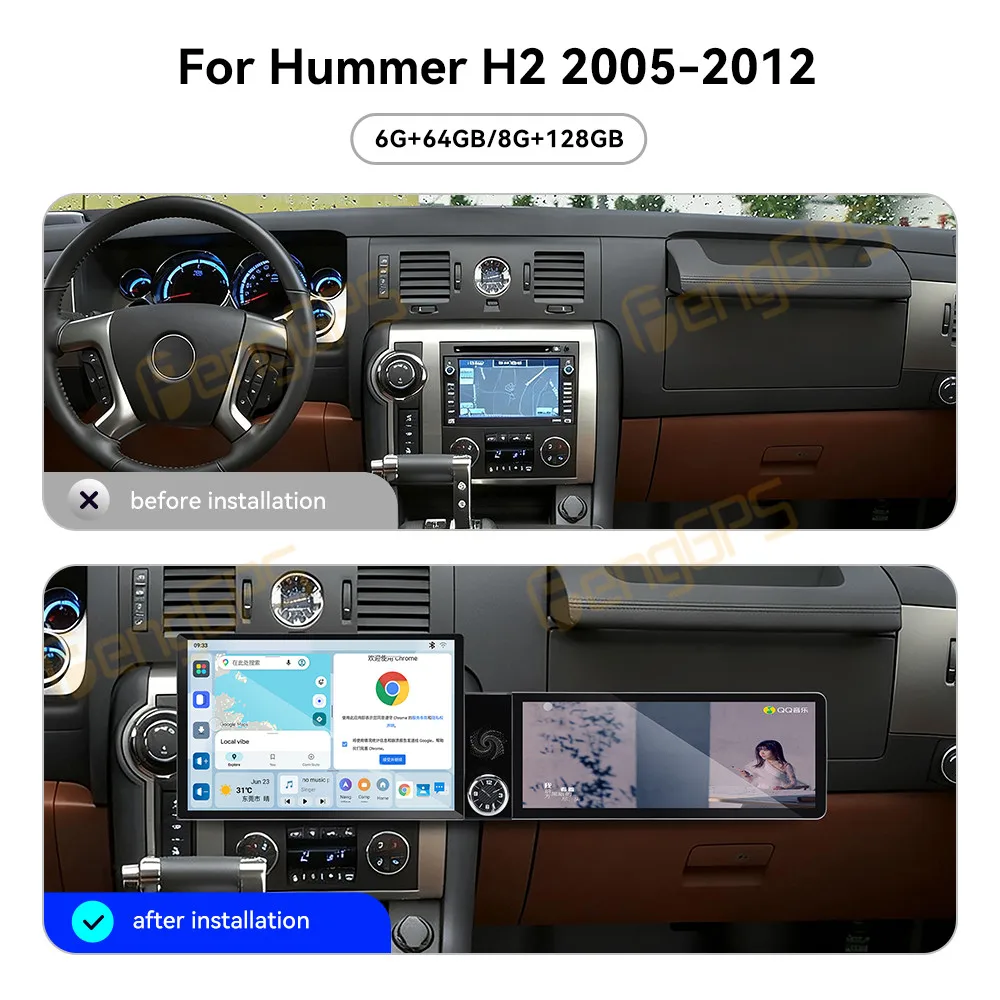 Touch Screen Car Radio For Hummer H2 2005-2012 Android GPS Automotive Multimedia Auto Radio Stereo Receiver Head Unit