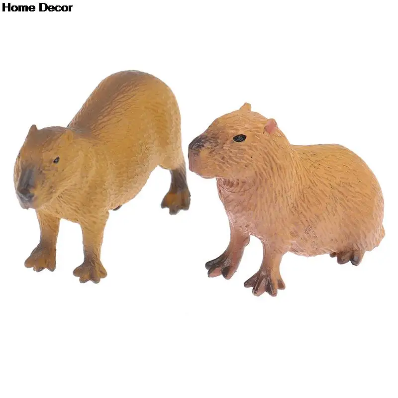 Nuova simulazione capibara Oranments Mini simpatici animali selvatici modello figurine Capybara Action Figure collezione per bambini giocattolo regalo
