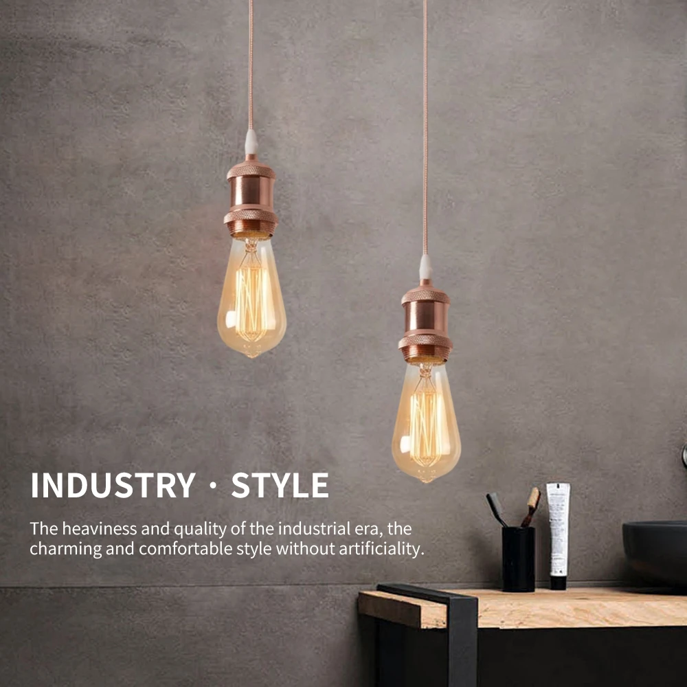 E27 Lamp Bases Pendant Lights 1.8m Power Cord Cable EU/US Plug  Adapter With Switch Wire For Socket Hold