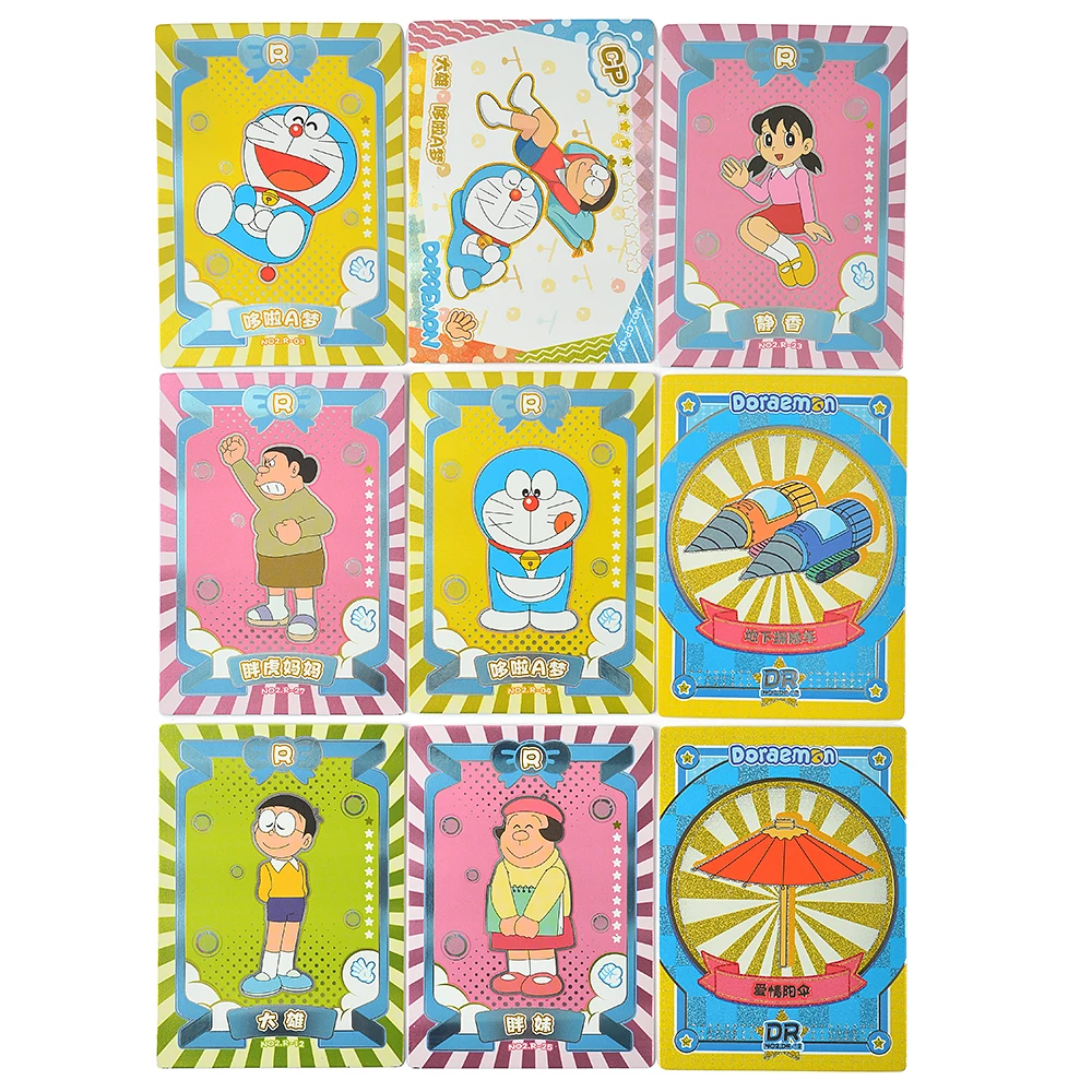 การ์ดสะสมอนิเมะโดราเอมอนต้นฉบับ โนบิ โนบิตะ หุ่นยนต์แมว ตัวละครคลาสสิกสุดน่ารัก การ์ดรวมชุด ของขวัญสุดโปรดสำหรับเด็ก