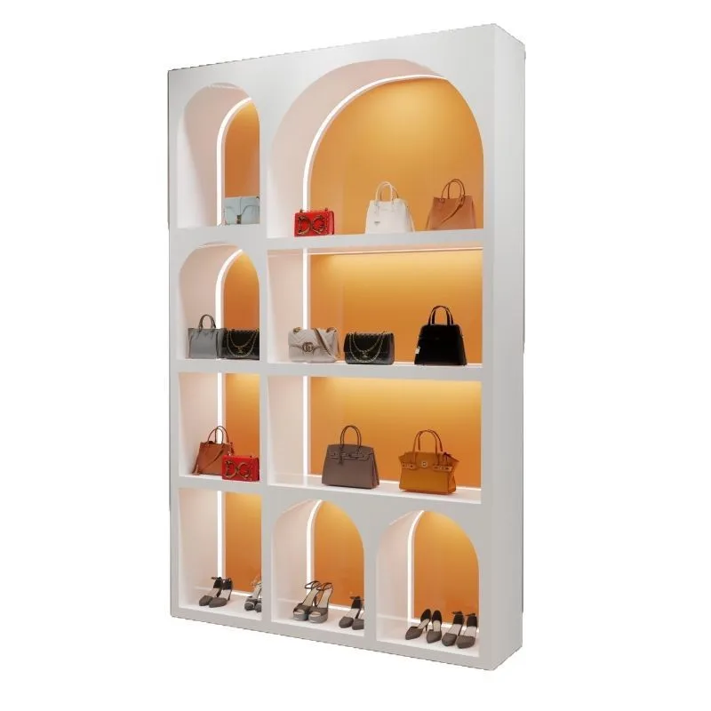 Beauty salon cosmetics product display cabinet paint live stream cabinet shoes bag display cabinet figure window