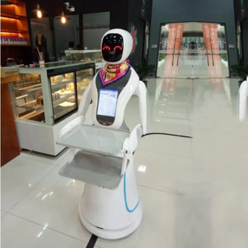 Hot salesrobot dome serving in restaurant robot restaurant waiter service delivery