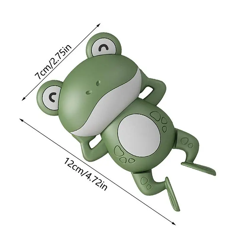 Baby Cute Animal Swimming Frog Shower Clockwork Toys When Baby Bath in Bathroom Baby Water Toy for Kids Clockwork Bath Toys Gift