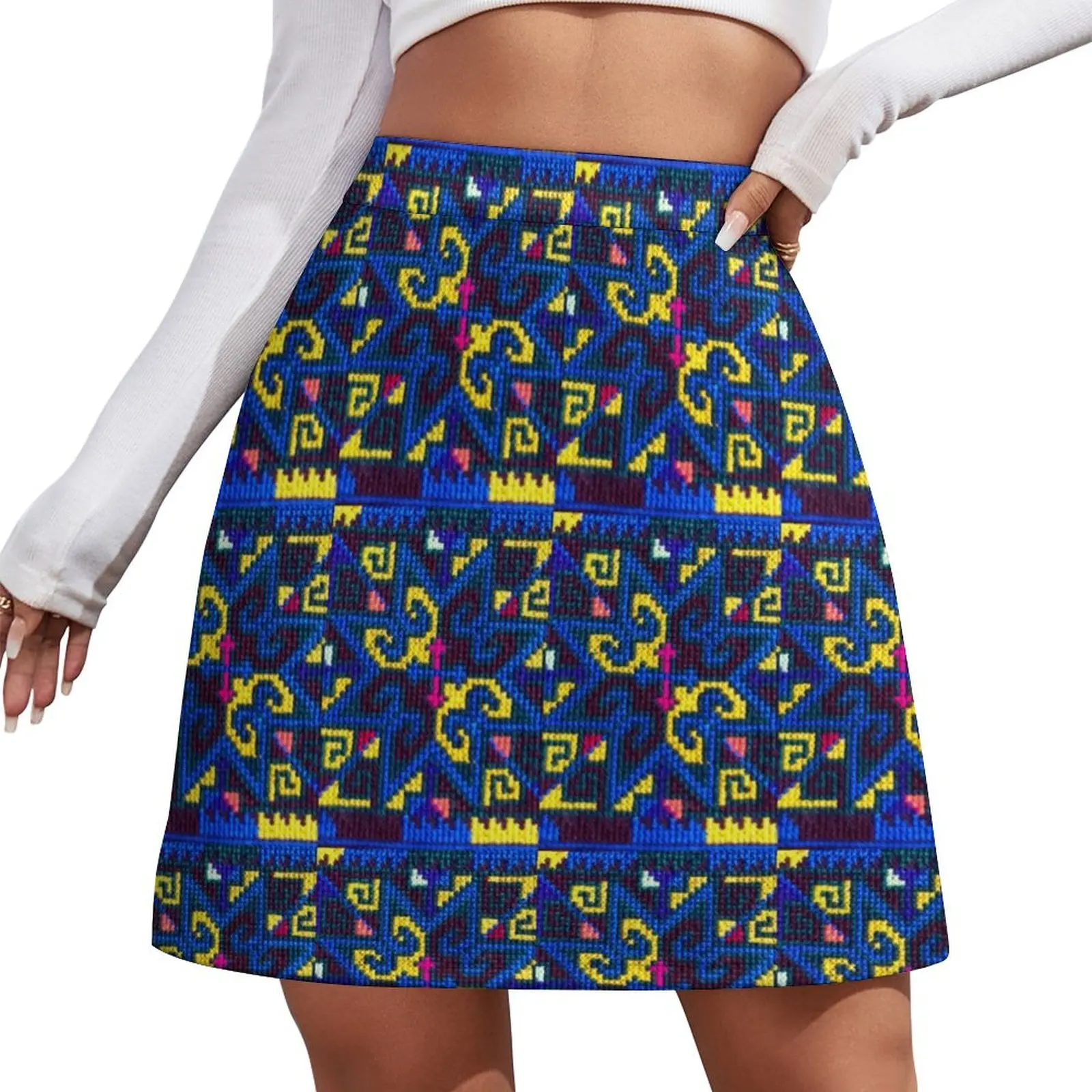 

Star Flower Embroidery Mini Skirt womens clothing clothes for woman