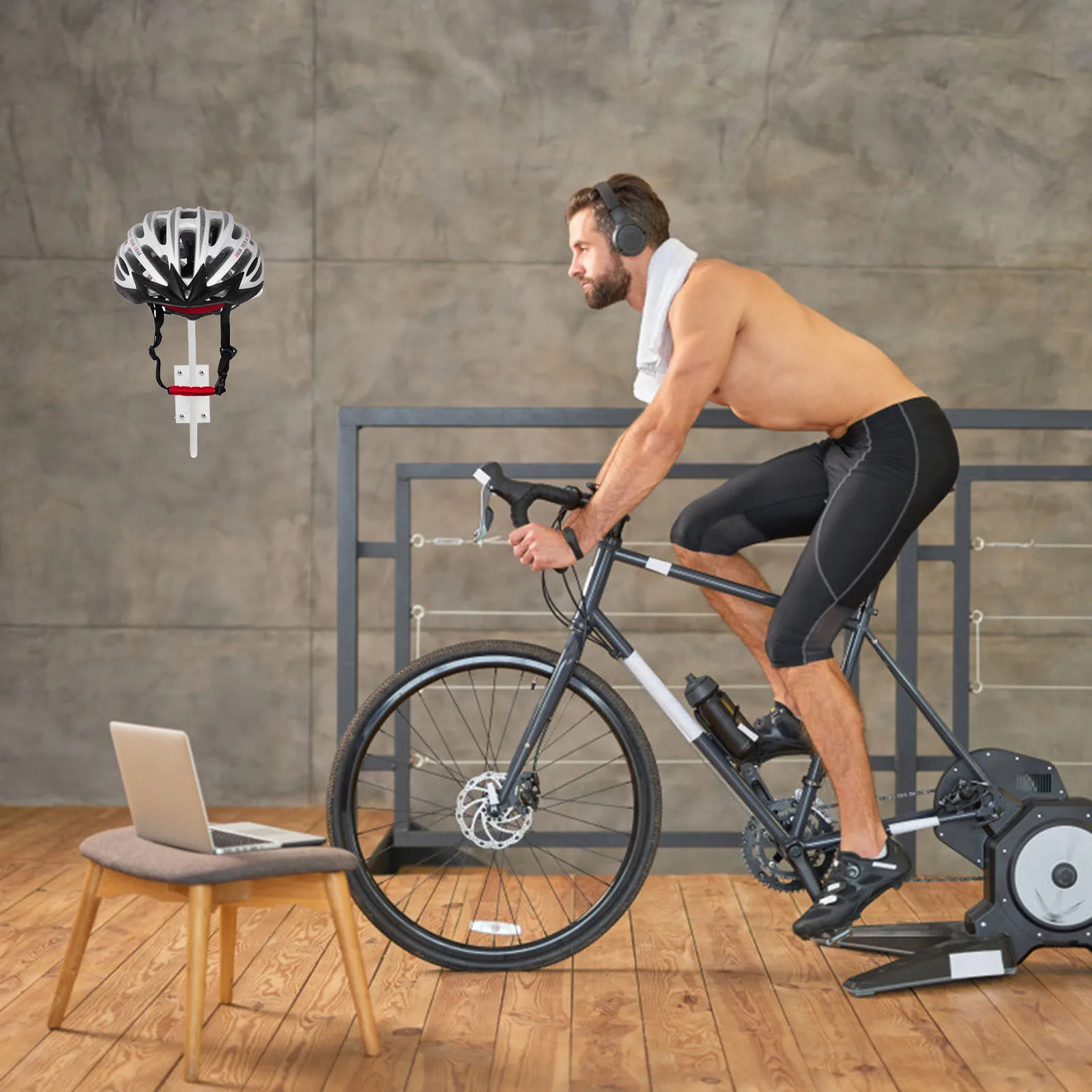 

Storage Stand Sturdy Wall Mounted Hat Rack for Motorbike Coat Display Shelf Home Organization Solution Compact