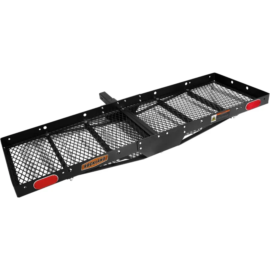 

Стальной складной грузовой багажник с отражателями для надежного транспортировки тяжелых нагрузок до 750 фунтов, крепление сцепного устройства 60 x 20 x 2,5 D