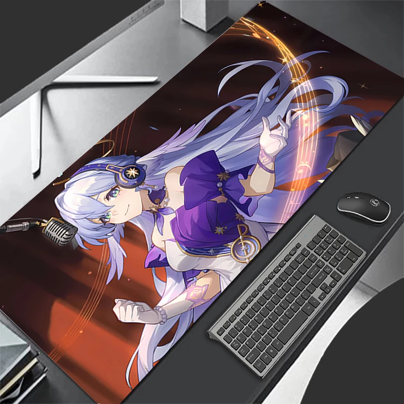 Tapis de souris ordinateur h-honkai Star Rail Robin accessoires de jeu tapis de clavier bureau PC tapis de souris en caoutchouc décoration tapis de souris de bureau