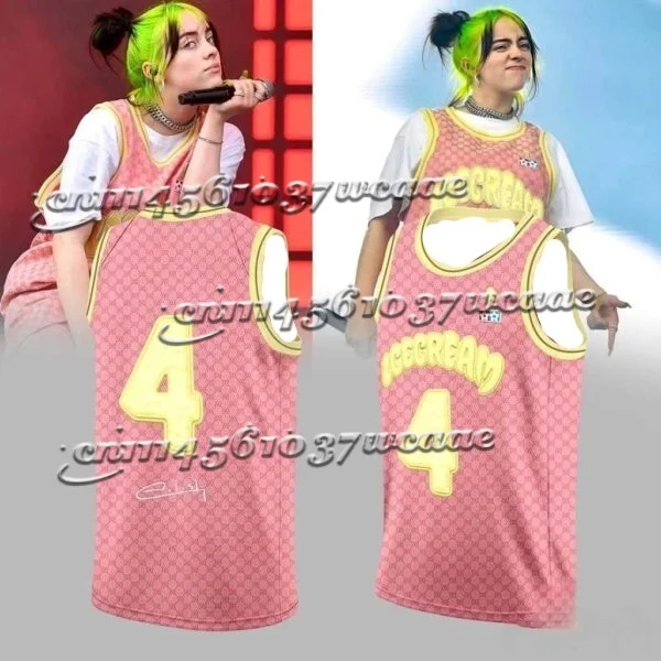 Unisex Retro Basketball Jersey Tank Top Billie 'Hit Me Hard and Soft' Breathable Mesh Casual Streetwear Sports Family Matching