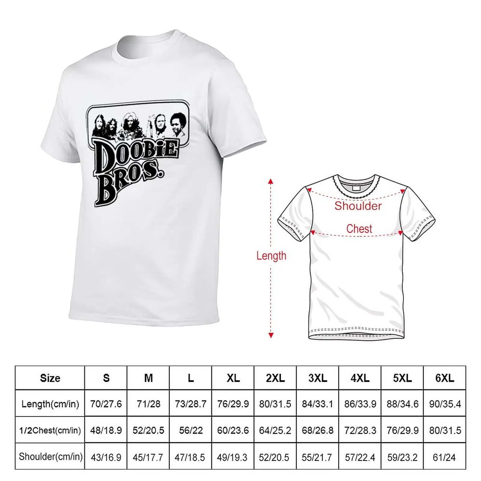 New Doobie Brothers dissolve T-Shirt graphics t shirt summer top sports fan t-shirts mens t shirt